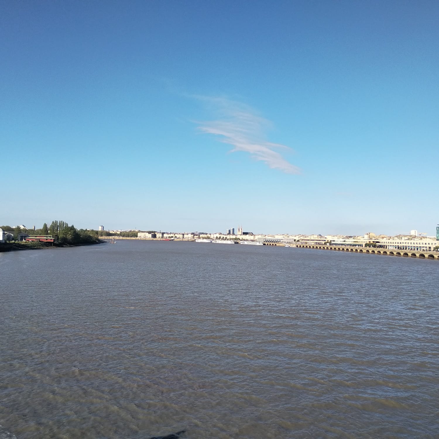 View of the Port de la Lune from the Pont Chaban-Delmas