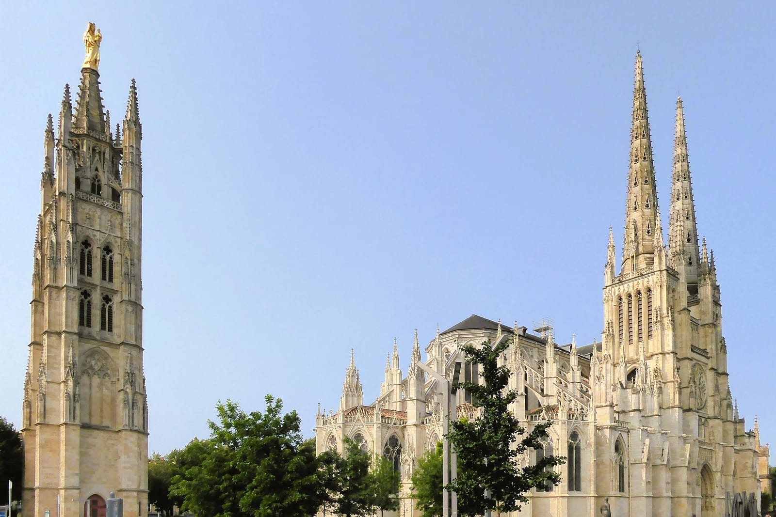 Saint-André Cathedral and the Pey-Berland Tower in Bordeaux
