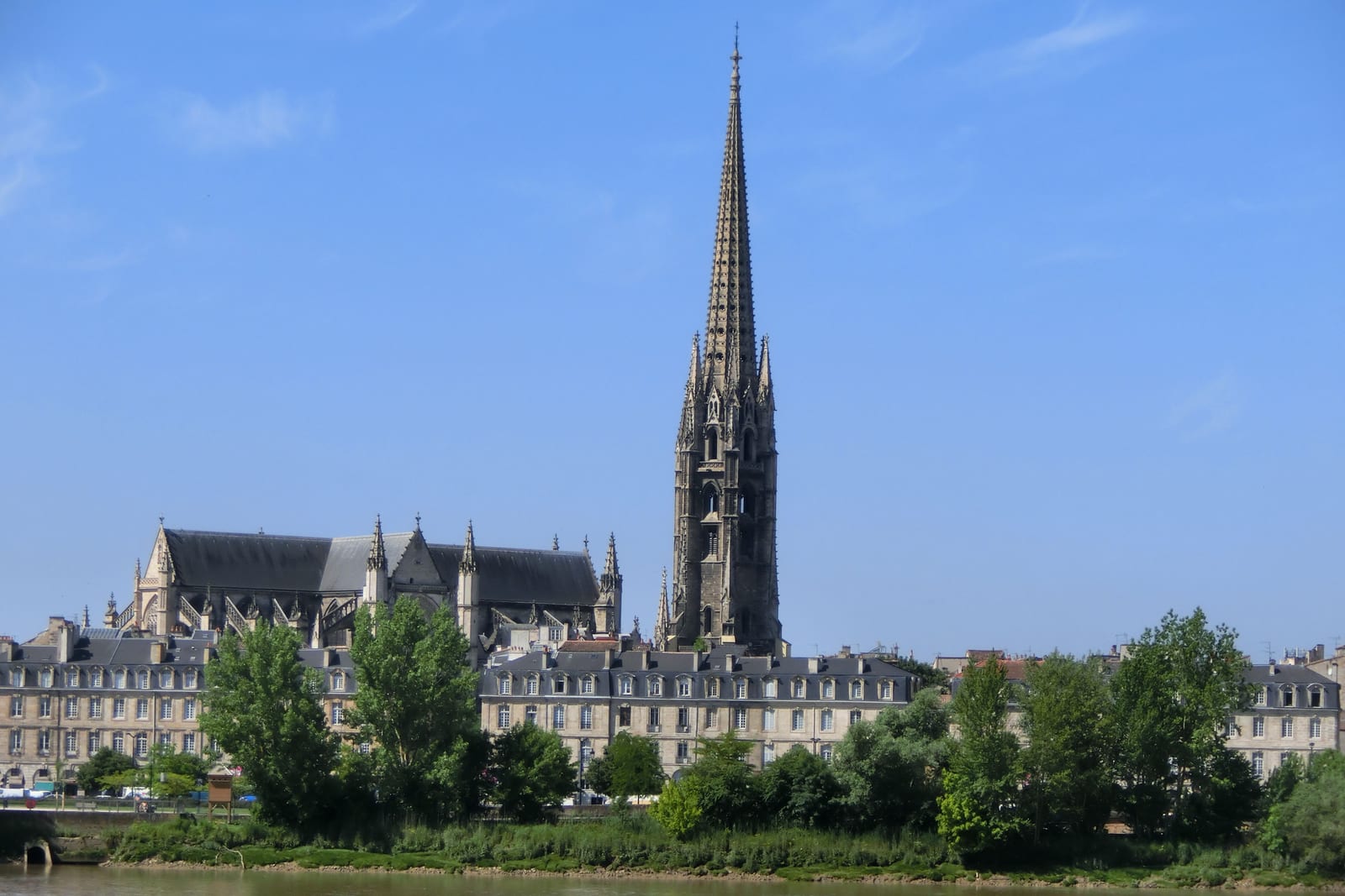 Saint-Michel Basilica and its spire in Bordeaux